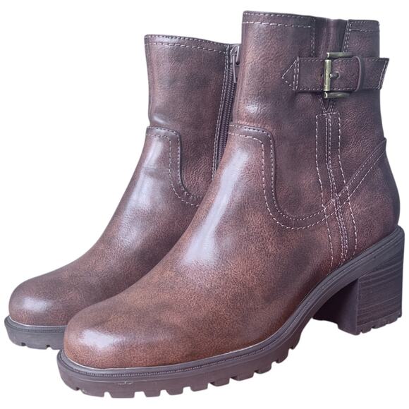Brown Leather Ankle Boots - Picture 8 of 13